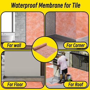 Membrane imperméable en polyéthylène (PP) et polypropylène (PE) pour revêtement <span class=keywords><strong>de</strong></span> sol <span class=keywords><strong>de</strong></span> salle <span class=keywords><strong>de</strong></span> bain, douche, tissu composite anti-humidité, <span class=keywords><strong>rouleau</strong></span> imperméable - Product Image 2