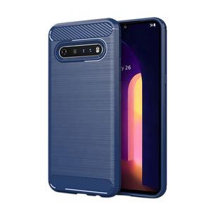 Чехол из ТПУ для <span class=keywords><strong>LG</strong></span> V60ThinQ V60, противоударный чехол из углеродного волокна, Гибридный чехол для кистей, в наличии - Product Image 2
