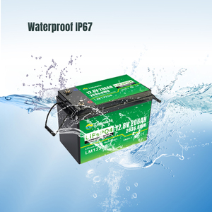 Batterie au lithium fer phosphate 206Ah rechargeable pour moteur de pêche à la traîne, camping, solaire 12V 200Ah, 12V 200Ah, 12V 200A - Product Image 2