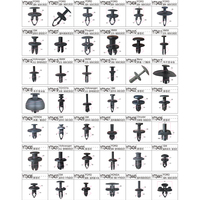 Clips et attaches de voiture en plastique automatique universel pour pare-chocs, garniture de retenue de poussée, panneau de porte d'aile, trou de carrosserie, tous types