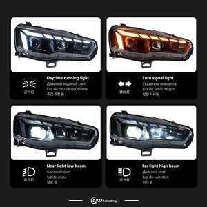 Novo Farol LED <span class=keywords><strong>AKD</strong></span> 36V 4000 Lm para Mitsubishi Lancer 2008-2018 com DRL, Sinal de Direção, Luz Alta e Lente Projetora Angel Eye - Product Image 3