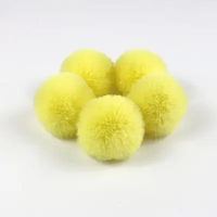 Pompons en fourrure de raton laveur véritable, grands, personnalisés, pas chers, vente en gros