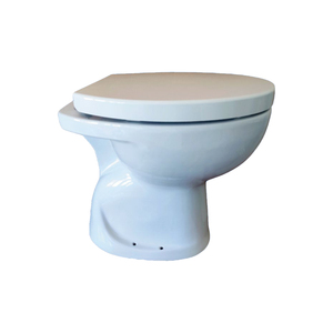 WC di Lusso in Stile Europeo con Doppio Scarico per Anziani, Vaso Quadrato Allungato per Villa, Bagno, Scarico a Pavimento - Product Image 2