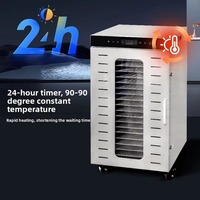 89L Voedseldehydrator: RVS commerciële dehydrator voor fruit, groenten en andere voedingsmiddelen - machine voor gedroogd fruit