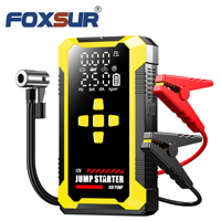 FOXSUR High Power 26640mAh Car Jump Starter dengan Pompa Udara Kompresor Lampu LED Produsen OEM Grosir Camping RV Power Bank