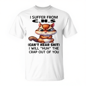 Camiseta sarcástica con diseño de cita humorística: Sufro de la maldita mierda que te pasa a ti. - Product Image 2