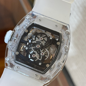 Reloj Mecánico Transparente con Forma de Barril para Hombre, Diseño de Dragón Dorado en 3D, Esfera Esqueleto, Reloj de Pulsera de Lujo y Moda - Product Image 5