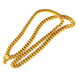Custom Jewelry Custom Miami Cuban Link Chain 14K 18K Gold Plated Jewelry Hip Hop Chain Men's S925 Sterling Silver Cuban Necklace