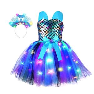 Vestido de Fiesta Sexy con Falda Tutú de Sirena para Niñas, Disfraz de Princesa para Cumpleaños, 2026 - Product Image 3