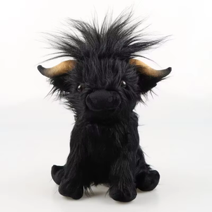 Peluche Realistico di Mucca delle Highland Scozzesi, Morbido <span class=keywords><strong>Giocattolo</strong></span> di Peluche a Forma di Mucca della <span class=keywords><strong>Fattoria</strong></span>, Regalo di Compleanno - Product Image 2