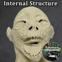 Masque en latex de vampire effrayant, masque de tête de monstre zombie effrayant pour adultes, accessoires de cosplay pour Halloween, anniversaire, fête de Noël