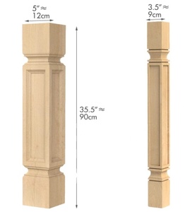ขาโต๊ะทำจากยางแข็งทำจากไม้เนื้อแข็งขาโต๊ะทำจากไม้เฟอร์นิเจอร์ไม้ตรงขาโต๊ะกลม - Product Image 6