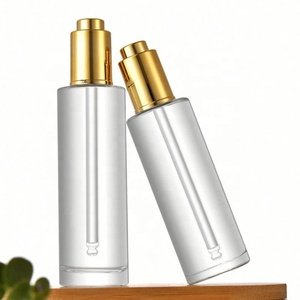 Botella de Vidrio Transparente o Esmerilada con Gotero para Aceites Esenciales, Redonda, de 20 ml, 30 ml, 50 ml, 60 ml, 80 ml, 100 ml, con Tapa de Botón a Presión - Product Image 6