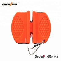 Portable Mini wo-stage Camping Pocket Cuisine Outils Accessoires Creative papillon Type Deux étages Camping Pocket Knife Sharpener