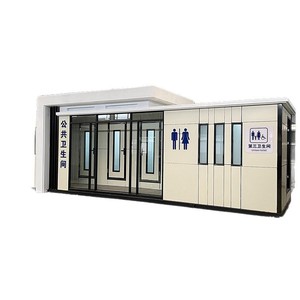 Toilettes mobiles écologiques modernes pour l'extérieur, installations sanitaires pour attractions touristiques avec design en panneaux sandwich - Product Image 1