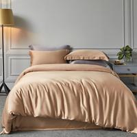 Parure de lit 4 pièces unie en Tencel Lyocell Lenzing 60S, soyeuse et rafraîchissante, avec housse de couette et drap-housse, certifiée OEKO-TEX, vente en gros