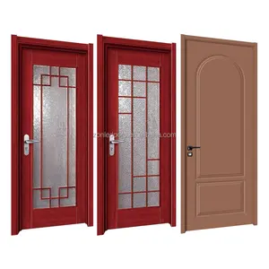 Chinese Wholesale Factory wholesale popular wpc doorsss bedroom interior wood doorsss for houses interior wooden doorssss with smart lock