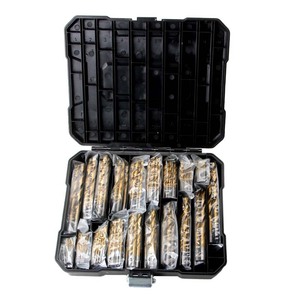 Twist Drill Bit Set 1-10mm <b>Titanium</b> Plated Straight Shank Wood Drilling 230 Pc Plastic Box - Product Image 4