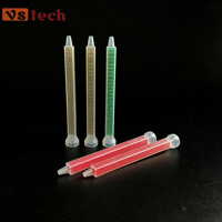 FMC08-24 Múltiples Modelos Mezclador Cuadrado de Plástico con Punta de Mezcla, Cartucho de Cánula, Elemento Mezclador Estático Desechable para Resina