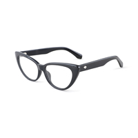 Gafas Ópticas de Acetato de Lujo con Montura Completa Ovalada, Estilo Retro Vintage de Diseñador, Duraderas, para Prescripción Médica