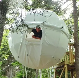 Personalizado 2024 nueva llegada árbol colgante tienda cúpula casa tienda al aire libre Camping árbol tienda