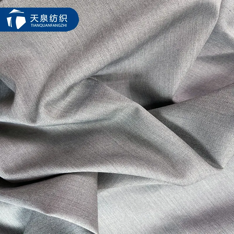 Fabricant de tissu en polyester et viscose TR 80/20 290 g/m twill poly rayonne twill tissus pour hommes matériaux 011