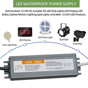 Controlador LED AC-DC Impermeable de 12V 80W IP67, Fuente de Alimentación Conmutada Constante para Iluminación LED de Calle Exterior - Product Image 4