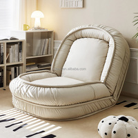 102893 Quanu, gran oferta, diseño moderno, respaldo plegable ovalado, relleno de esponja a prueba de humedad, sofá de tela para sala de estar