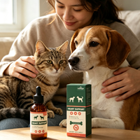 Gotas Líquidas para el Apoyo Cardíaco de Mascotas OEM ODM para Perros y Gatos, Suplemento para la Salud Cardiovascular e Inmunológica, Suplemento Líquido para Mascotas