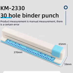 Kamei 30 lỗ Chất kết dính <span class=keywords><strong>Punch</strong></span> Máy tính để bàn <span class=keywords><strong>Craft</strong></span> Loose Leaf cuốn sách tay đấm đa vòng khe cắm giấy lỗ <span class=keywords><strong>Punch</strong></span> với Non - Slip cơ sở - Product Image 2