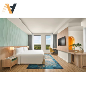 Diseño elegante personalizable Holiday Inn Muebles de madera para hotel | Diseño de dormitorio de madera maciza Pedido de muebles de hotel a granel disponible - Product Image 1