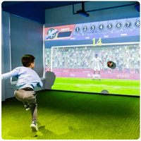 Équipement de jeu de football numérique interactif intelligent à projection pour enfants, simulateur de football d'intérieur