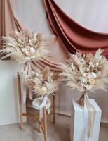 Buket Bunga Pernikahan Sentuhan Asli untuk Pengantin, Bunga Pernikahan Musim Semi, Pastel, Ramos De Flores Eternas
