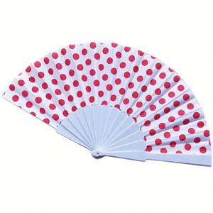 Éventail à main personnalisé écologique de 8 pouces, fournitures pour fêtes, pour usage promotionnel, éventail à main en plastique artisanal - Product Image 5