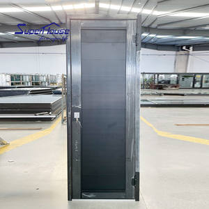 Portes à charnières en aluminium à impact de type ouragan, design moderne, NFRC NOA FPA AS2047, haute qualité - Product Image 2