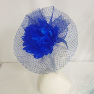 Fascinator élégant et tendance avec plumes pour <span class=keywords><strong>femme</strong></span>, idéal pour mariage, église, thé ou derby, en sinamay, ornement capillaire - Product Image 5