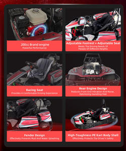 Karting Club JAMMA, karts à essence commerciaux pour adultes, 200cc, karting à essence, 60 km/h, haute performance, drift racing, karting - Product Image 4