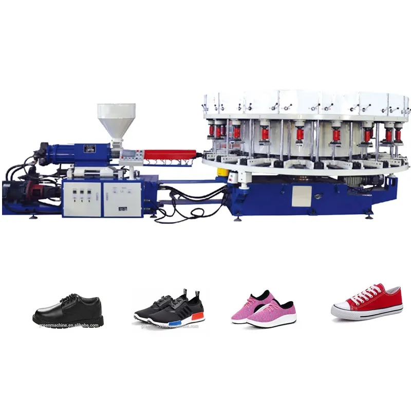 TPR Plastic PU Shoe Sole Footwear PVC Shoe Injection Molding Machine pvc Sandal Making Machine