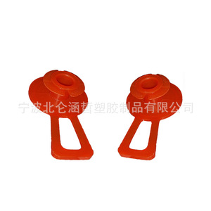 Tapa protectora de brida de plástico roja con asa para protección contra el polvo, grado de moldeo por inyección - Product Image 3