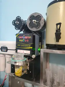 Bubble Tea Cups Sealing Machine Selladora De Vasos Plastic Cup Sealer Boba Tea Machine