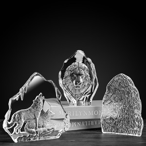 JY Pujiang <strong>Crystal</strong> Crafts Factory Supply <strong>Customized</strong> <strong>Crystal</strong> Iceberg <strong>Blank</strong> <strong>Crystal</strong> <strong>Block</strong> for Souvenir Gifts - Product Image 5