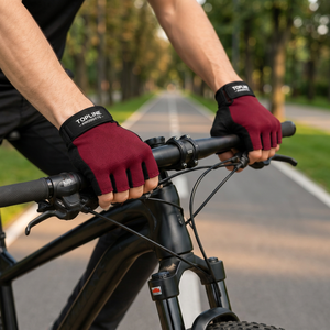 Guantes de Ciclismo de Medio Dedo al por Mayor, Guantes Deportivos Transpirables con Palma Acolchada Antideslizante para Hombre y Mujer - Product Image 4