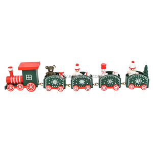 Mini-trains de Noël en bois, décorations, nouveaux cadeaux de Noël pour enfants, vente en gros d'artisanat de Noël en usine - Product Image 5