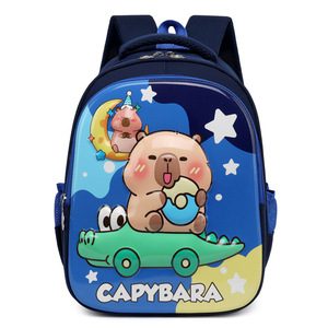 2025 nouveau sac à dos maternelle garçons et filles coquille dure dessin animé Capybara sac d'école maternelle mignon Capybara sac à dos cadeau