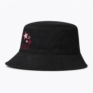 Wholesale Custom Logo Affixed Cloth Embroidery Canvas <b>Reversible</b> Unisex Four Seasons <b>Bucket</b> <b>Hat</b> Luxury Vintage Gorras <b>Hats</b> OEM - Product Image 3