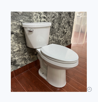 Ensemble WC monobloc en céramique moderne, traditionnel, à double chasse, à sortie verticale, pour personnes à mobilité réduite