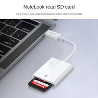 Lector de Tarjetas SD 2 en 1 USB Tipo C, Adaptador Multipuerto Micro Hub Blanco, Compatible con Tarjetas TF, Cámaras, Teléfonos, Tablets, Función OTG Externa