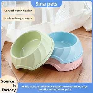 Mangkuk Makanan Anjing & Kucing Bulat Tebal Populer Baru, Tempat Makan Tunggal untuk Hewan Peliharaan, Stok Grosir - Product Image 4