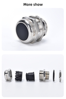 Glandes en laiton nickelé M10 M12 M16 M20, antidéflagrantes IP66/68, haute tension/basse tension