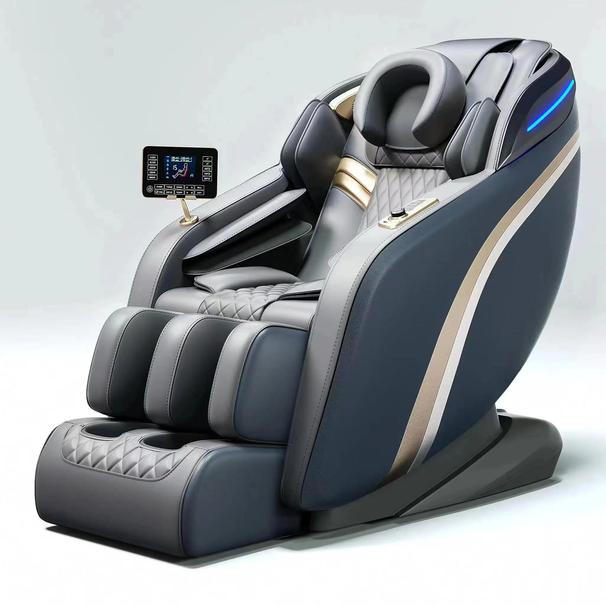 Fauteuil de massage haut de gamme real relax 2023 de dual-core s track full body 8d zero gravity luxury sl